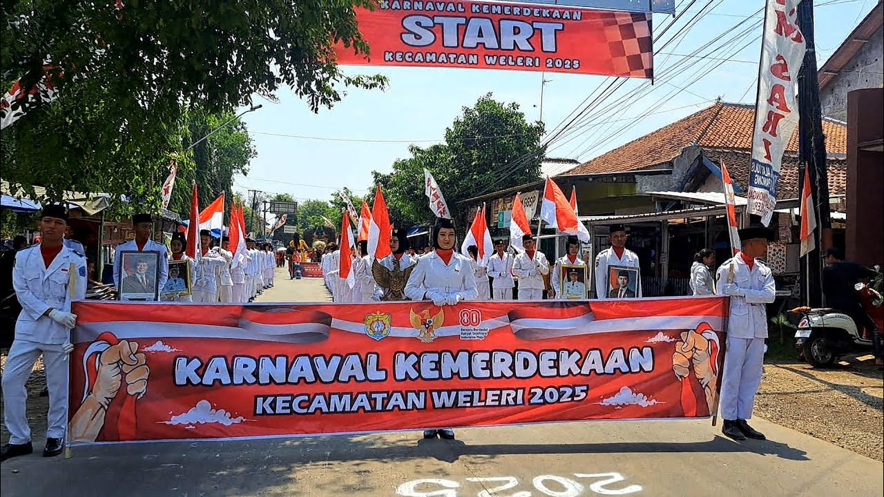 Karnaval Kemerdekaan HUT RI ke 80 Kecamatan Weleri 23 Agustus 2025 (Pendidikan 1)