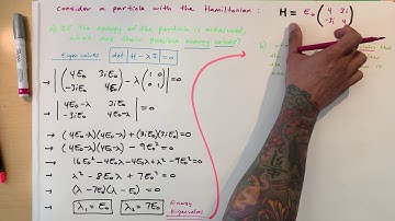 QUANTUM MECHANICS. Finding EIGEN VALUES (part 1/2).