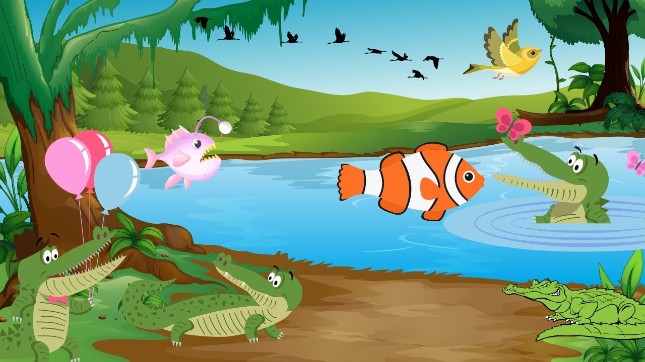 Finn the fish and Cody the crocodile | kids story | in english