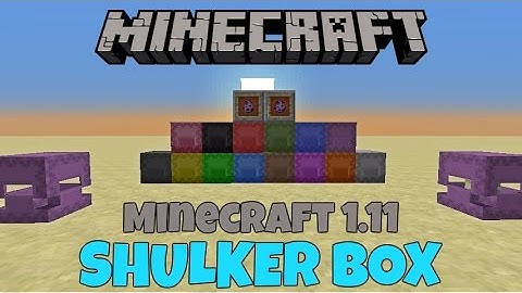 Minecraft 1.11 Shulker Box | Backpack In Vanilla Minecraft!