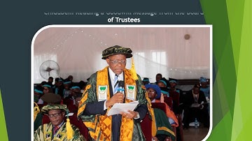 The 8th Matriculation Ceremony of Godfrey Okoye University. 20th January,2017.