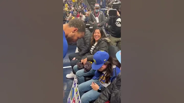 This young fan was devastated when Steph Curry missed the last game in Denver, so Steph did this💙👏