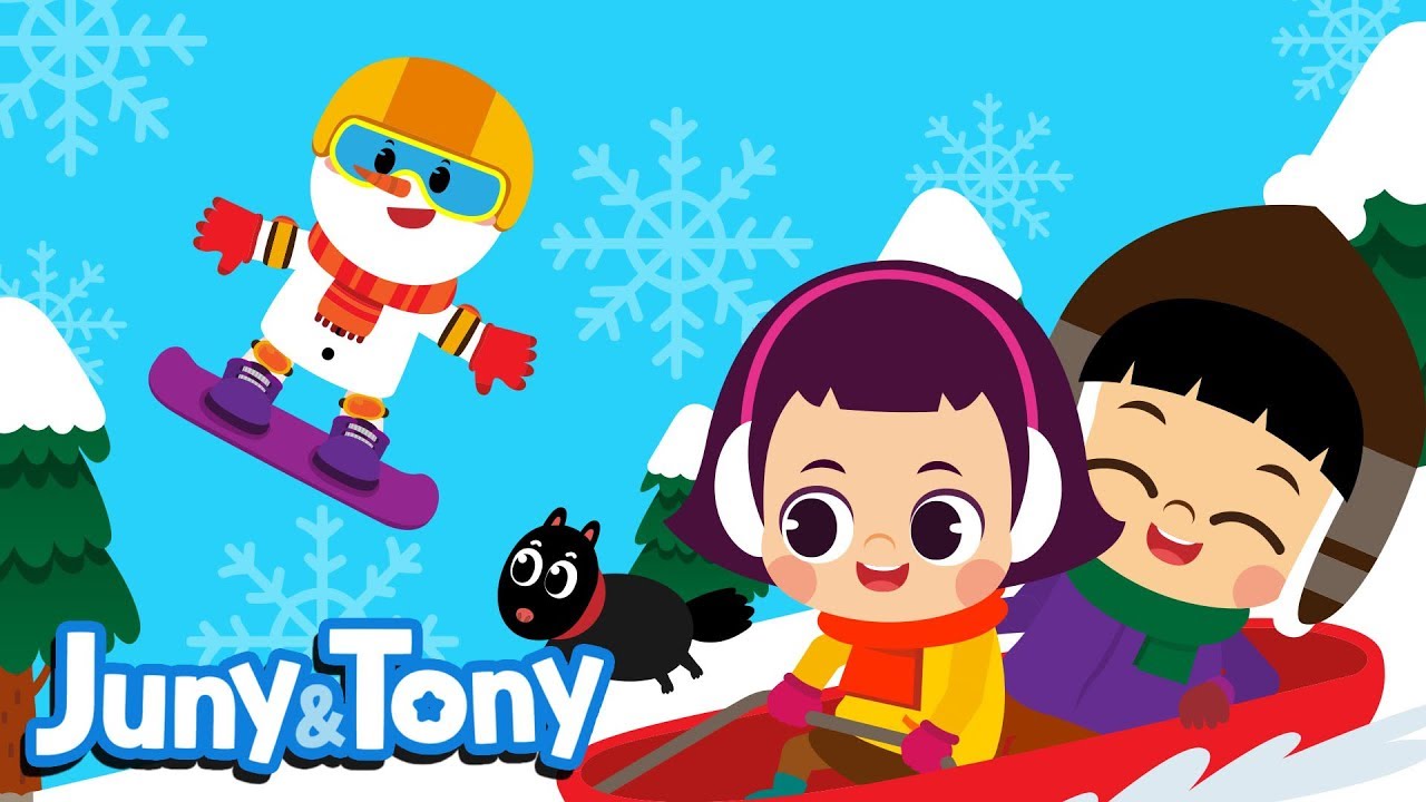 Download I Like Winter Season Song For Kids Making A Snowman And Skating On The Ice Juny Tony Youtube