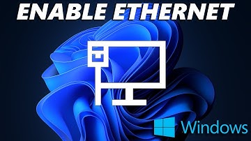 How To Enable Ethernet On Windows Computer (Cable Plugged In)