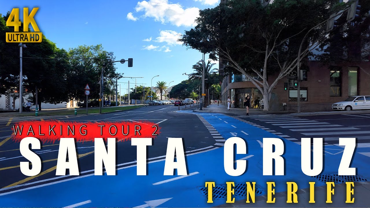 Walking tour of Santa Cruz de Tenerife |  Full City  in 4K 60FPS | Tenerife