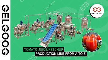 Gelgoog Tomato Juice /Ketchup Production Line Video