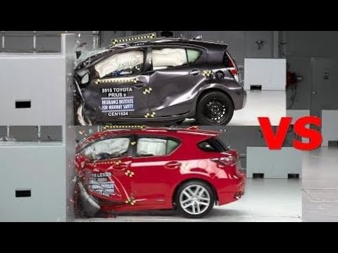 Top Cars Crash Test 2016 Lexus Ct 200h Vs Toyota Prius You Top Cars Crash Test 2016 Lexus Ct 200h Vs Toyota Prius