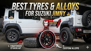 Best Tyres &amp; Alloys For Jimny 🛞 + Ironman 50mm Lift Kit | What a Stance 🔥 #jimny #4x4 