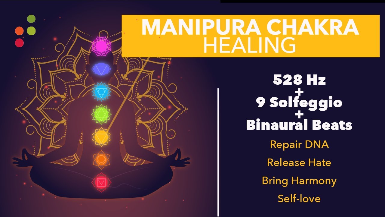 Manipura Solar Plexus Chakra Healing 528 hz Music | All 9 Solfeggio ...