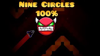 Nine Circles 100% | Hard Demon | Happy new year! 2024 | Geometry Dash