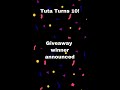 Ten Year Tuta Giveaway Winner Announcement! #giveaway #birthday #10yearsanniversary #winner #fun