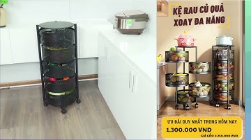 Kệ xoay đa năng đựng rau củ quả