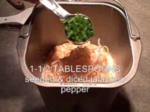 Jalapeno Cheese Bread in the Bread Maker