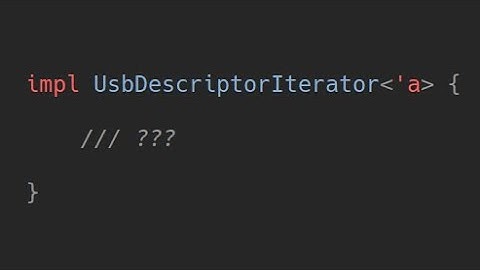 USB configuration/interface/endpoint descriptor parsing in my rust OS