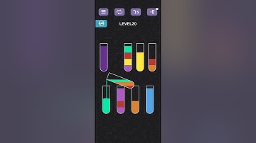 Water Sort Puzzle Level 20 | Level 20 #shorts #puzzle #watersortpuzzle