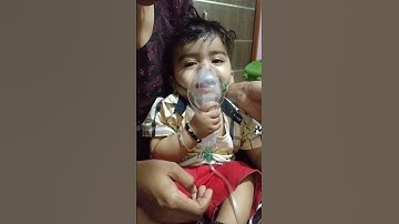 self nebulizer training😄|how to use nebulizer (baby enjoying nebuliser)