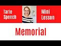 How to Pronounce MEMORIAL - English Pronunciation Mini Lesson