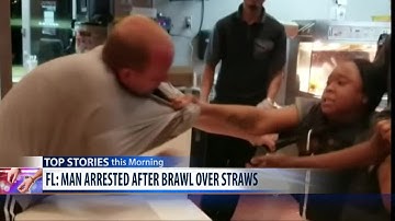 A man attacked a McDonald