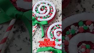 🎄DIY Christmas Lollipop Decor (Tree, Wreath, Garland, Centerpiece) #christmasdecor #diy #craft