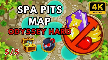 BTD6 ODYSSEY HARD STANDARD | NO POWERS | NO MONKEY KNOWLEDGE | SPA PITS