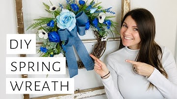EASY SPRING WREATH/ How to make a spring wreath #springwreath #diywreath