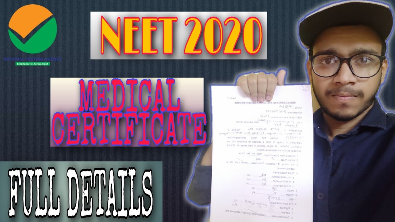 Medical Certificate for NEET 2020 Counselling?!🧐West Bengal How to
