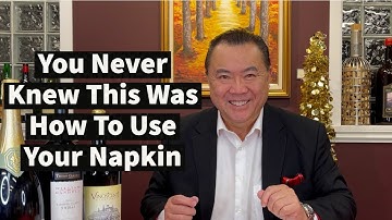 How To Use A Napkin At The Dinner Table | Dining Etiquette | APWASI | Dr. Clinton Lee