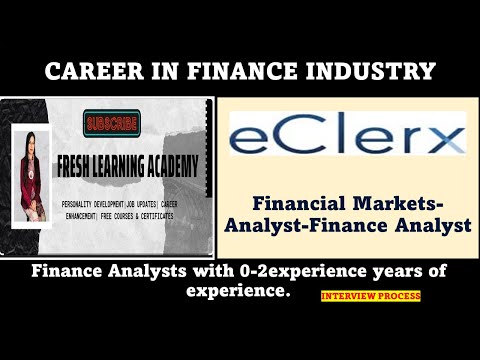 #Finance Job | eClerx is hiring finance graduate | postgraduate | Financial analyst