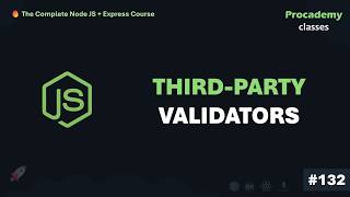 #132 स्कीमा वैलिडेटर - तृतीय-पक्ष वैलिडेटर | MongoDB के साथ संपूर्ण नोड JS + एक्सप्रेस कोर्स screenshot 5