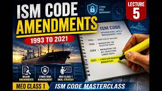 MEO Class 1 ISM Code Lecture 5 | ISM Code Amendments | Cyber Risk Management | MEO Orals 2026