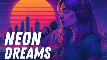 Neon Dreams 🌌 Chillwave Synthwave with Lyrics | Dreamy Retro Electronic Music