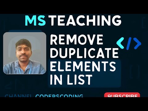 Best Way to Remove Duplicates from Python List@coderscoding8772