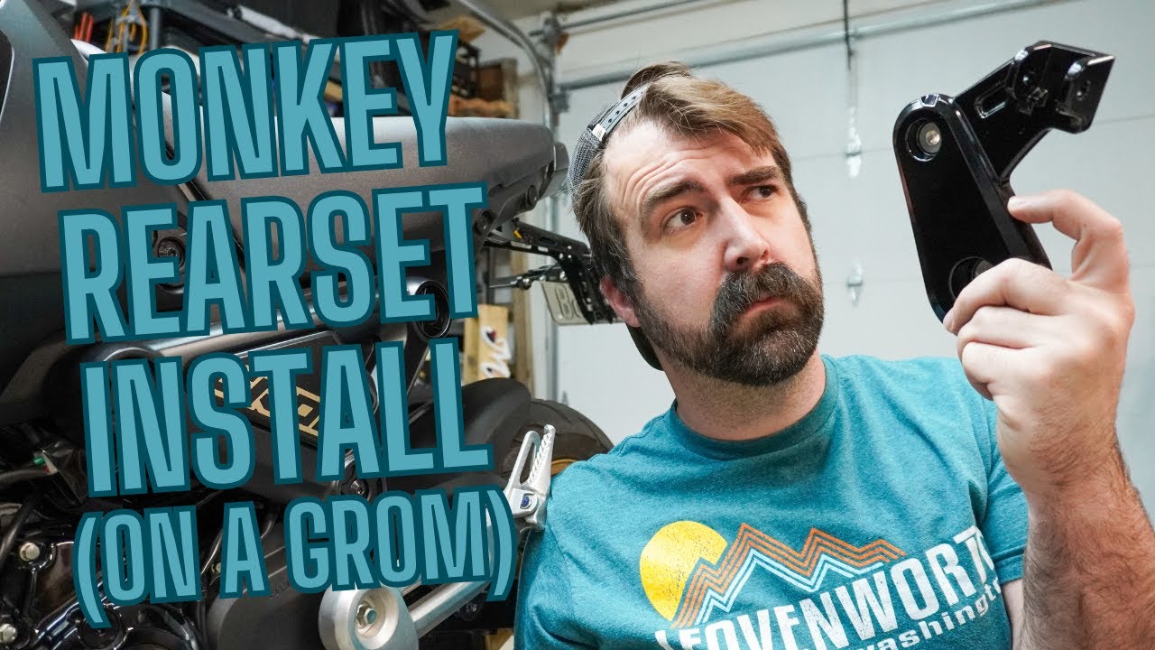 Monkey Rearsets on a Grom Install! 2023 Grom Build Part 15 YouTube