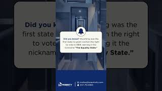WYOMING IS THE EQUALITY STATE
