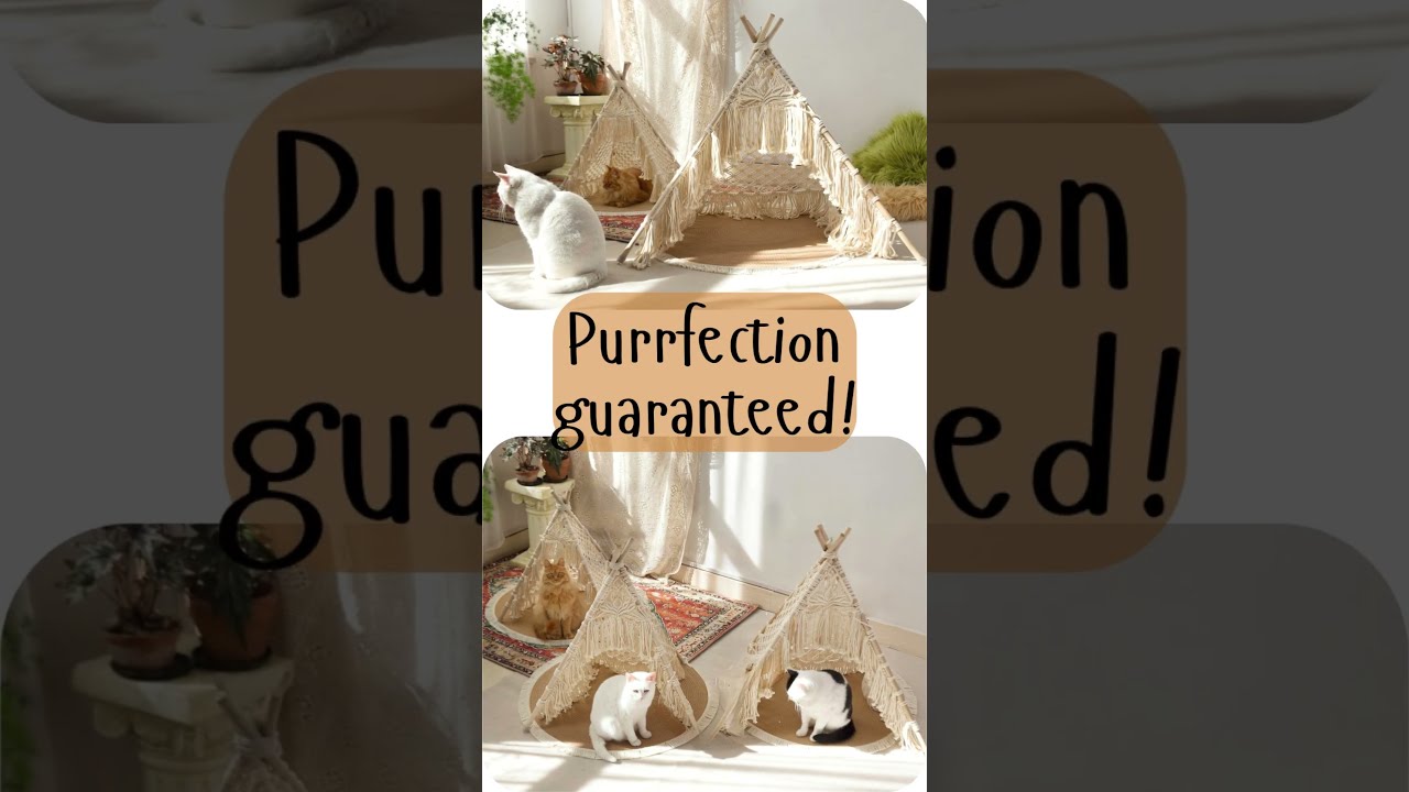 Macrame Cat Teepee/