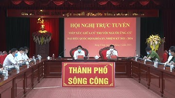 Ứng cử viên đại biểu Quốc hội khóa XV tiếp xúc cử tri vận động bầu cử theo hình thức trực tuyến