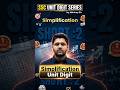unit digit series by Abhinay sir|simplification shortcut 🔥