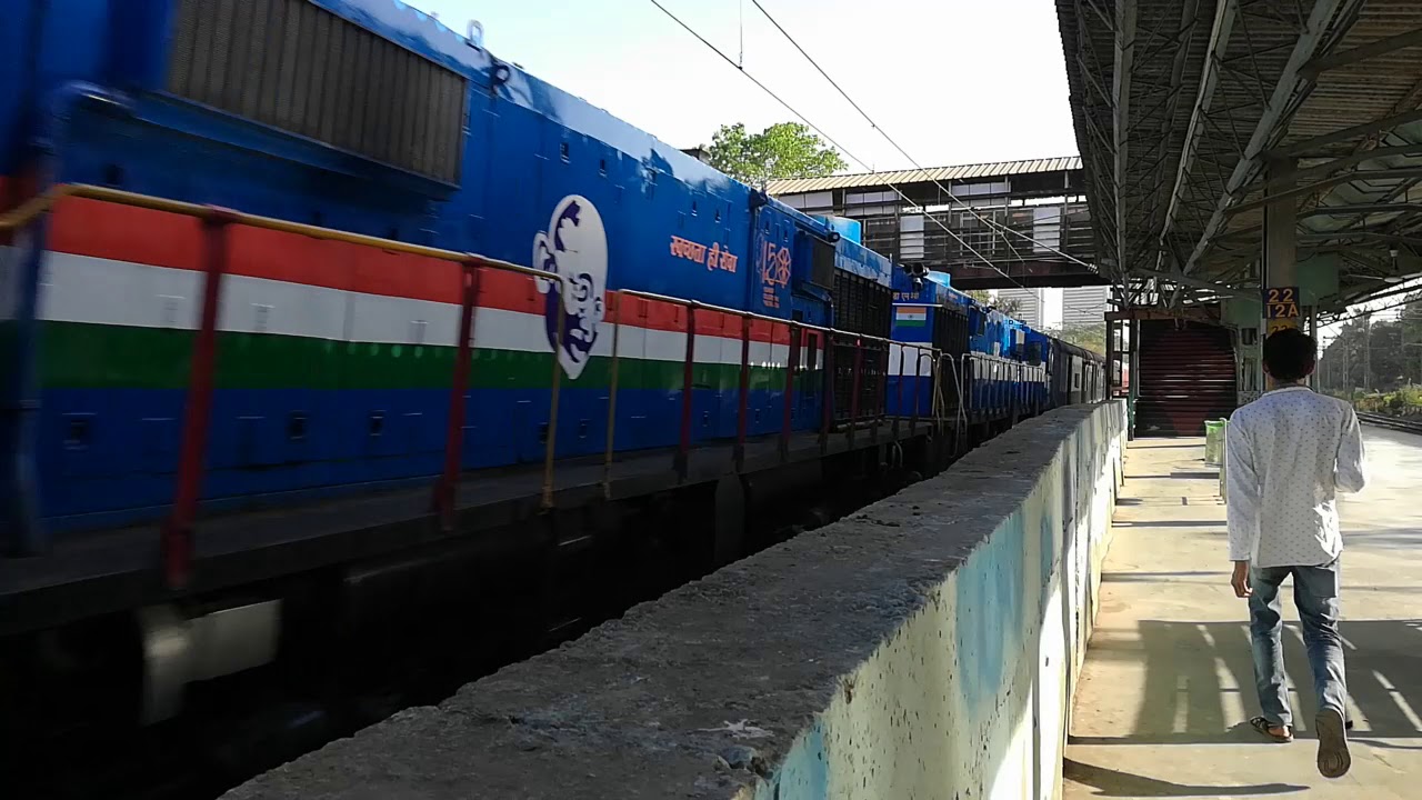 Newly Painted Twin Kalyan WDM3D on its duty