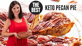 The Best KETO PECAN PIE RECIPE: Sugar Free, Caramelized, & Just 4g Net Carbs!