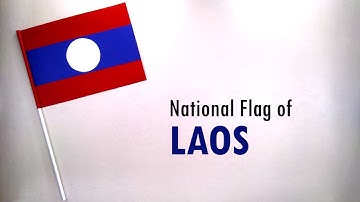 How to Make the National Flag of Laos | DIY School Project | Laos Flag Making