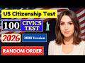 2026 Random 100 civics questions and answers, U.S. citizenship interview, N400 Interview #n400