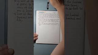 Number 1:43~1:52   Bible handwriting