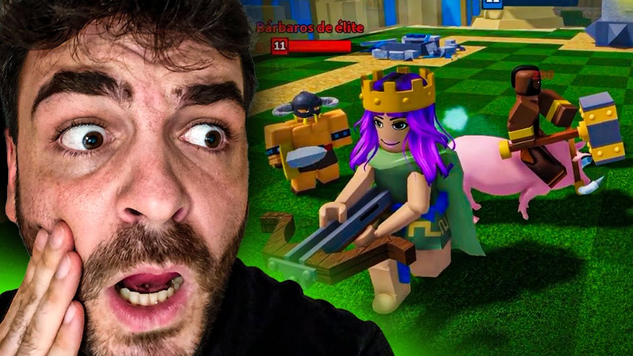 Jugué Clash Royale en Roblox y es una Locura! 😂