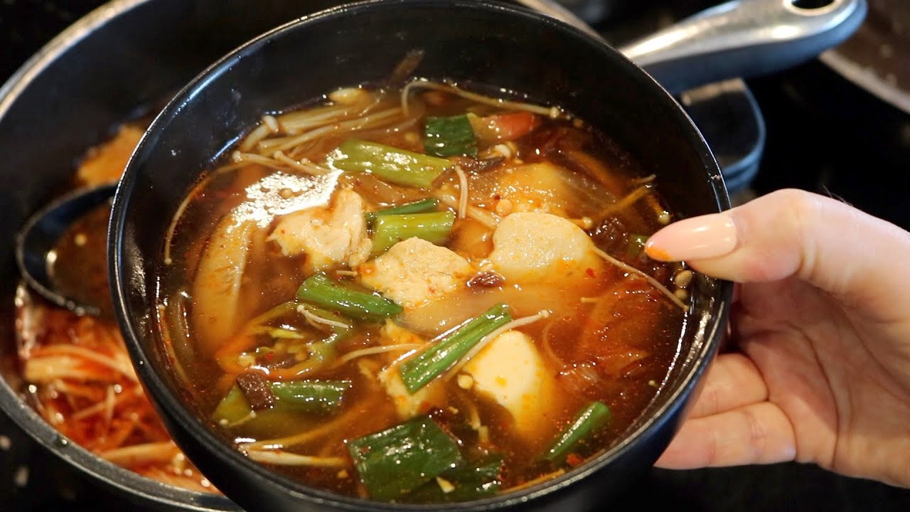 Soupe Coréene au Tofu Mou (tofu soyeux) Soondubu Jjigae YouTube