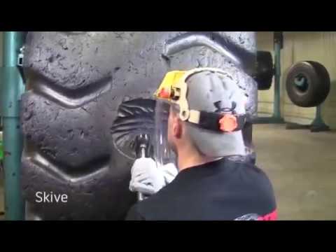 Как ремонтируют огромные шины БЕЛАЗ ремонт