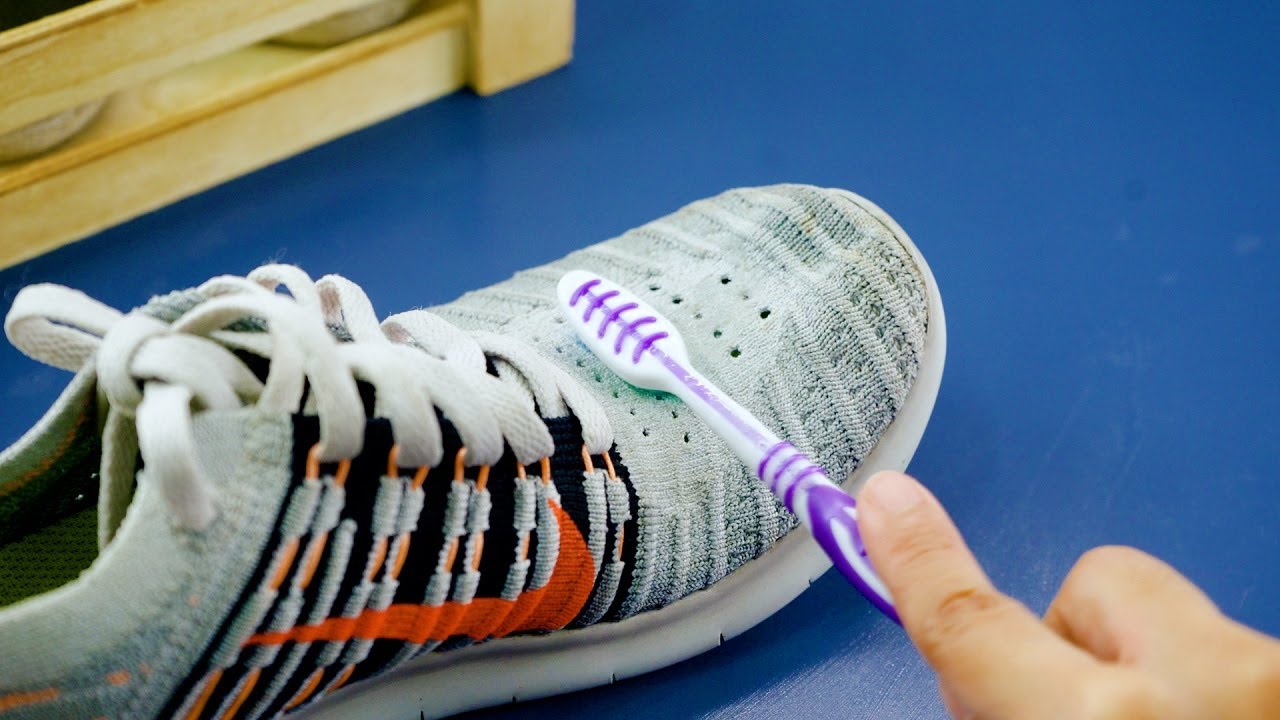 how to clean mesh white sneakers