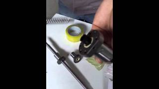 How to install the screw nut on to ball screw rod, China cnc router,