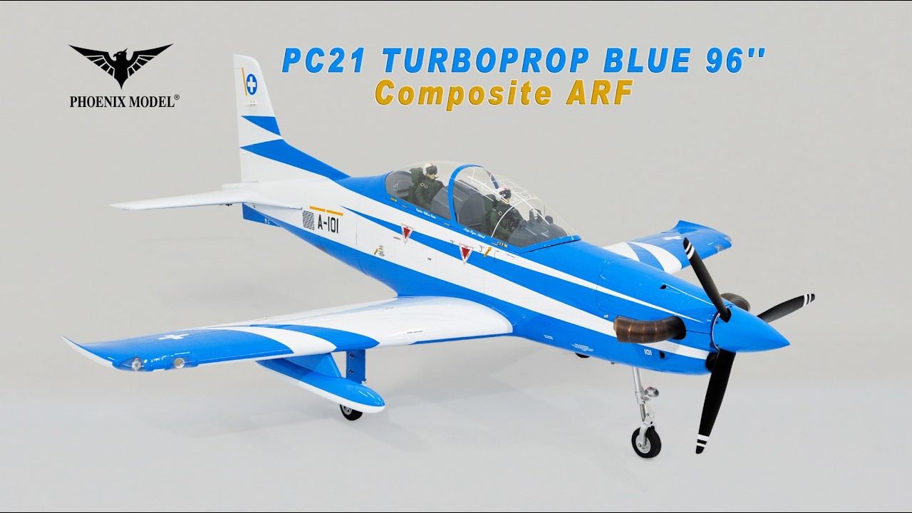 PH261B - PC21 TURBOPROP BLUE 96'' Composite ARF | Phoenixmodel.com