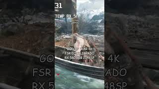 GOD OF WAR 4k FSR Equilibrado RX 580 8gb 2048sp #palagames #godofwar #shorts