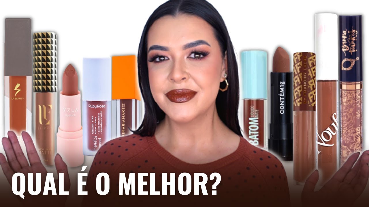 RANKING DE BATONS MARRONS + opções todas as CORES DE PELE 
